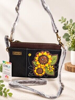 Chala Mini Crossbody Bag Sunflower Navy Floral Bag NWT